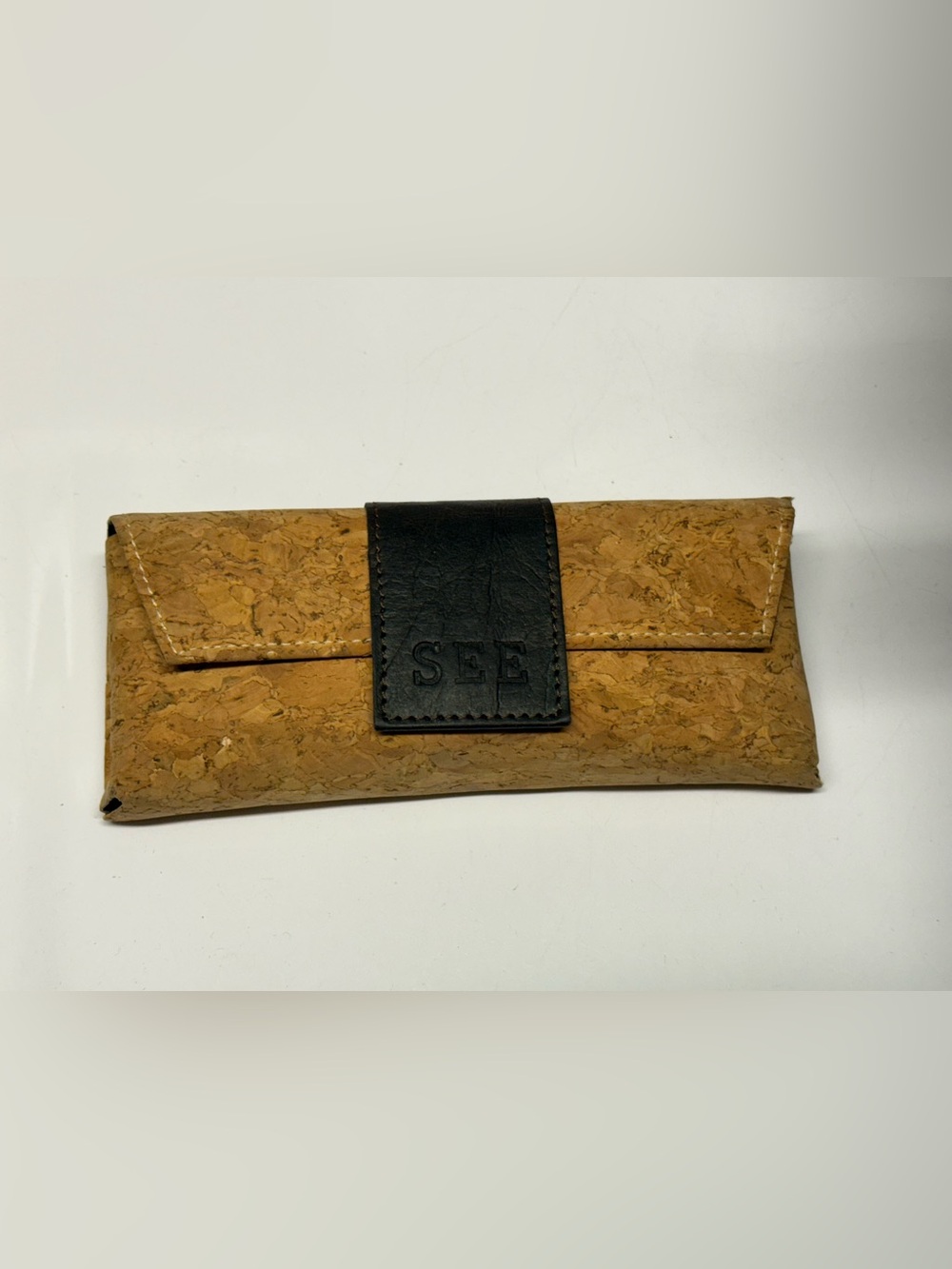 SEE Eyewear Natural Cork Folding Glasses Case